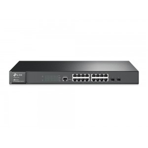 TP-Link T2600G-18TS (TL-SG3216) V2 JetStream 16-портовый гигабитный управляемый коммутатор уровня L2+ с 2 слотами SFP