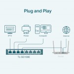 TP-Link TL-SG108E V5 Easy Smart гигабитный 8-портовый коммутатор
