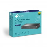 TP-Link TL-SF1008LP V1 8-портовый 10/100 Мбит/с настольный коммутатор с 4 портами PoE