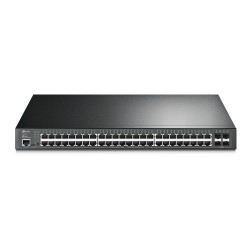 TP-Link TL-SG3452P V1 JetStream 48‑портовый гигабитный управляемый РоЕ-коммутатор L2+ с 4 SFP‑слотами
