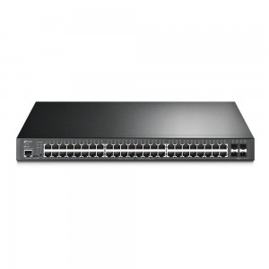 TP-Link TL-SG3452P V1 JetStream 48‑портовый гигабитный управляемый РоЕ-коммутатор L2+ с 4 SFP‑слотами