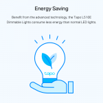 TP-Link Tapo L510E V1 Smart Wi-Fi Light Bulb, Dimmable