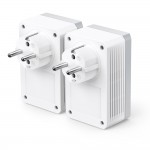 TP-Link TL-PA4020P KIT V2 AV600 Комплект Powerline адаптеров со встроенной розеткой