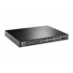 TP-Link T2600G-28MPS (TL-SG3424P) V4 JetStream 24-портовый гигабитный управляемый коммутатор PoE+ уровня L2+ с 4 слотами SFP