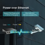 TP-Link TL-SF1005LP V1 5-портовый 10/100 Мбит/с настольный коммутатор с 4 портами PoE
