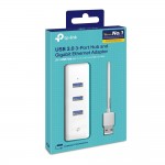 TP-Link UE330 V1 3-портовый концентратор и гигабитный адаптер USB 3.0