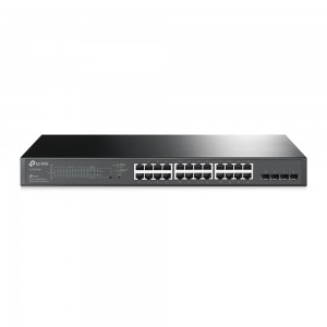 TP-Link TL-SG2428P V1 JetStream 24-портовый гигабитный РоЕ-коммутатор Smart с 4 SFP-слотами